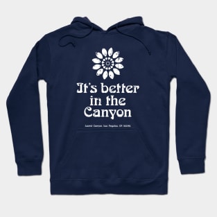 It's better in theCanyon - Laurel Canyon aged white print Hoodie